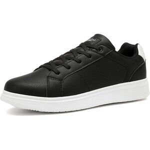 Analeaf Mens Black Fashion Dress Sneakers Classic Lightweight Casual Shoes